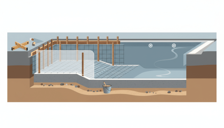 construire piscine béton soi-même - illustration